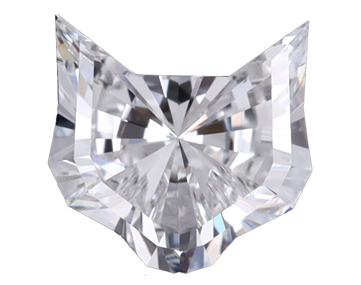 Cat shaped diamond, lab grown diamond, loose Cat diamonds