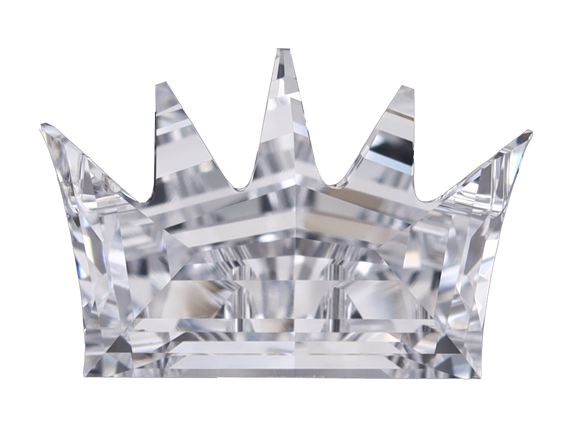 Crown shaped diamond, lab grown diamond, loose Crown diamonds