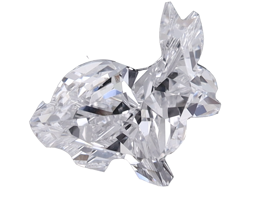 Rabbit shaped diamond, lab grown diamond, loose Rabbit diamonds
