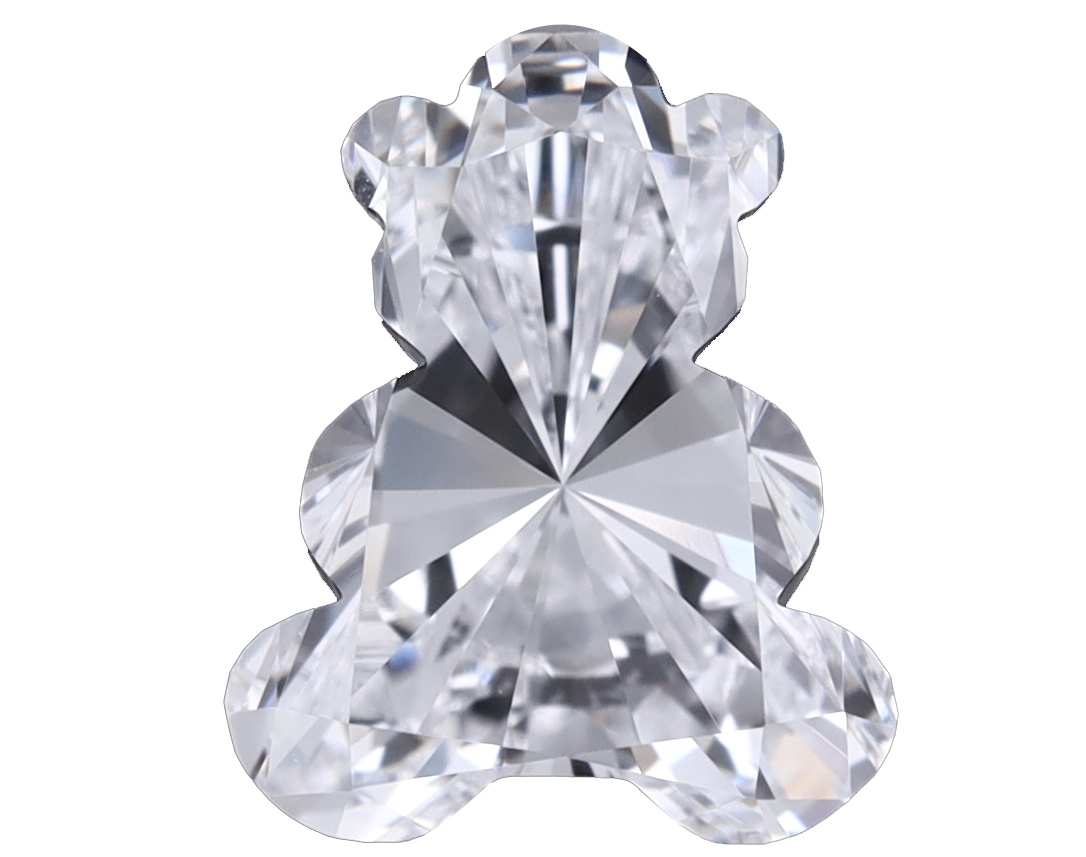 Teddy Bear shaped diamond, lab grown diamond, loose Teddy Bear diamonds